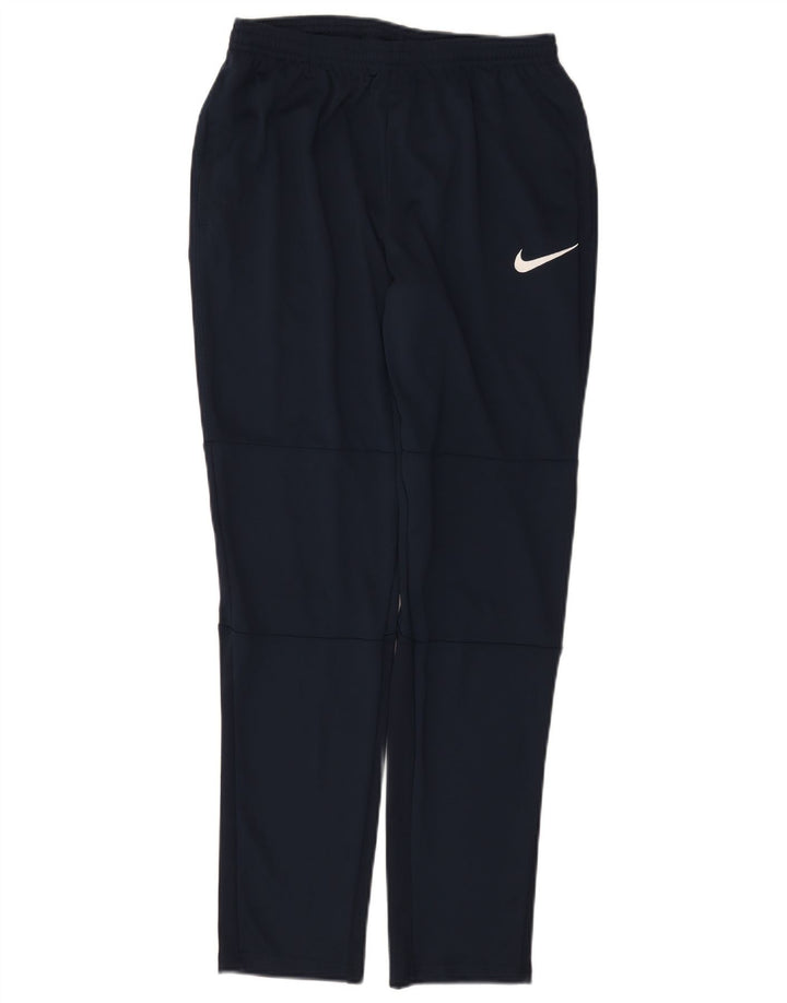 Nike Mens Dri Fit Tracksuit Trousers Medium  Navy Blue Polyester