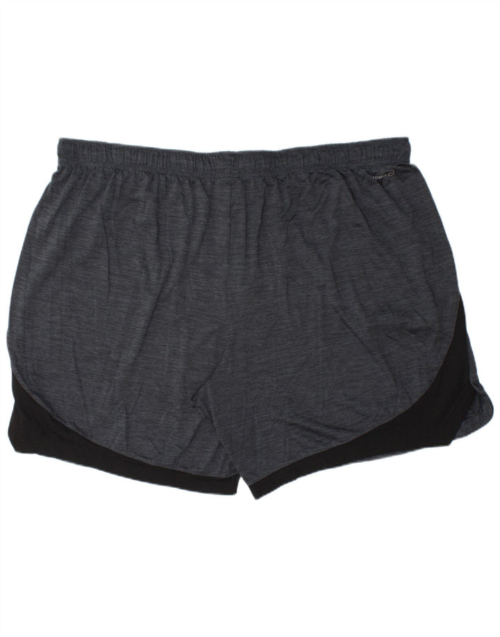 RUSSELL ATHLETIC Mens Dri-Power Sport Shorts 3XL  Navy Blue Colourblock