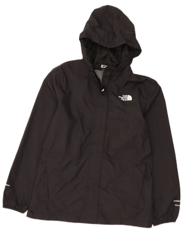 The North Face Girls Dryvent Hooded Rain Jacket 14-15 Years XL  Black Nylon