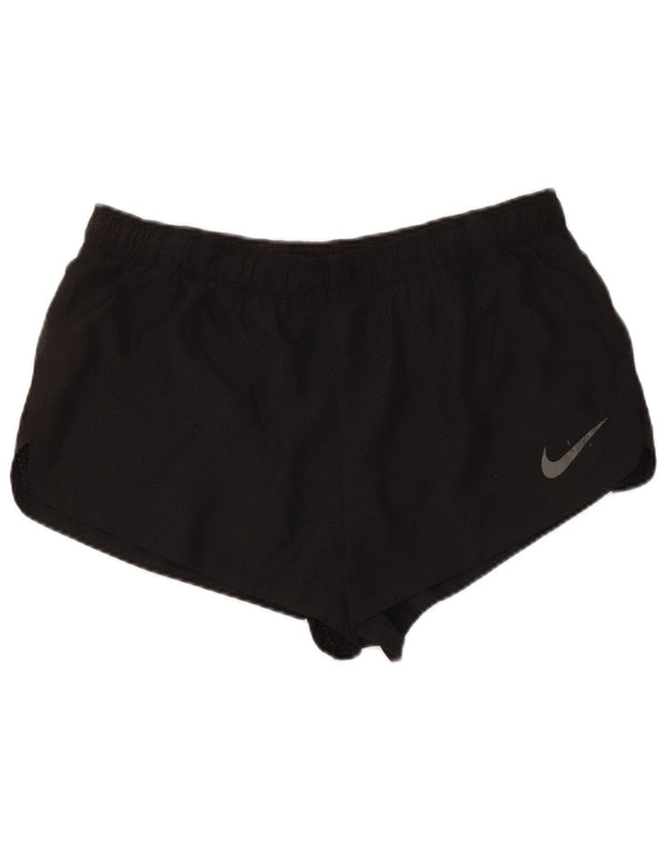 Nike Womens Dri Fit Sport Shorts UK 16 Large Black Polyester