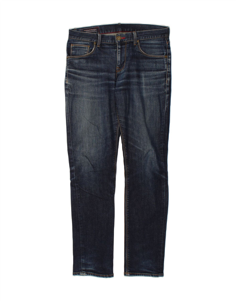 TOMMY HILFIGER Mens Slim Jeans W31 L32 Navy Blue Cotton Vintage Tommy Hilfiger and Second-Hand Tommy Hilfiger from Messina Hembry 