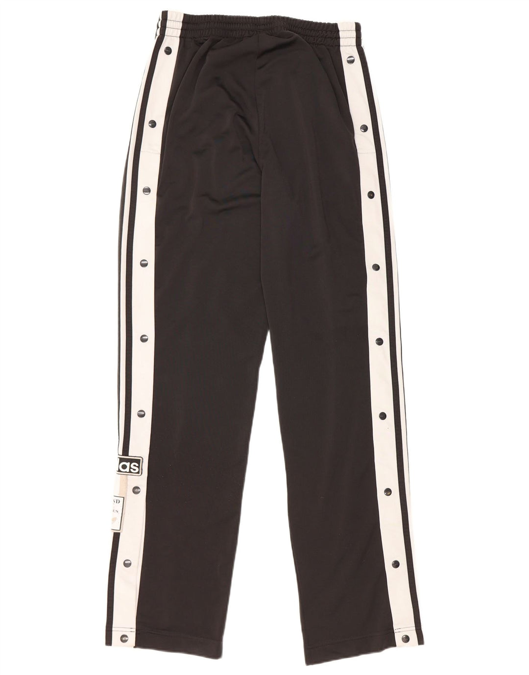 ADIDAS Womens Graphic Tracksuit Trousers UK 10 Small Black Colourblock