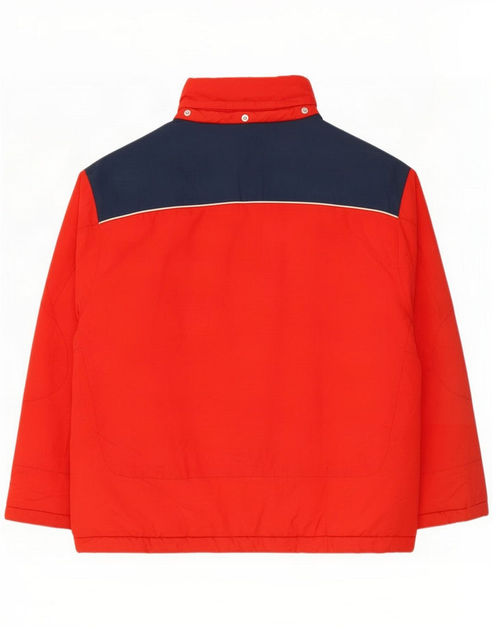 Nike Boys Padded Jacket 12-13 Years Large Red Colourblock Nylon