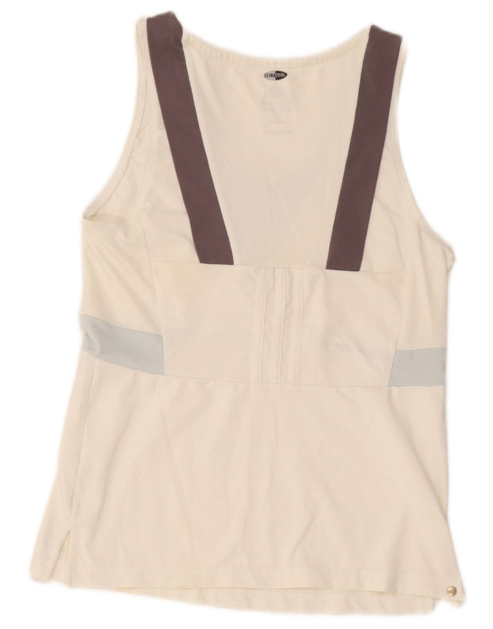Adidas Womens Climacool Vest Top UK 16 Large White Colourblock