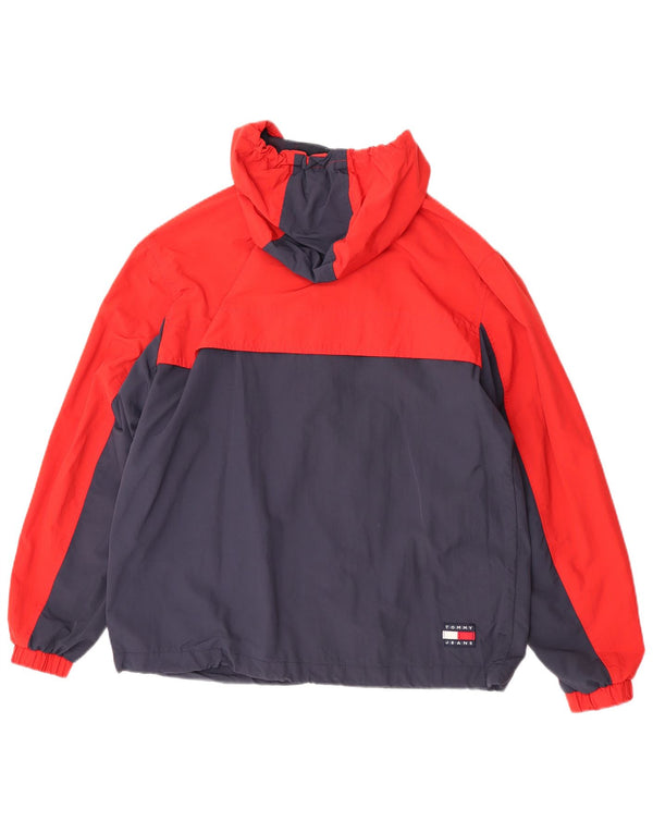 Tommy Hilfiger Mens Rain Jacket UK 38 Medium Multicoloured Colourblock