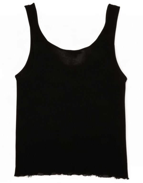Massimo Dutti Womens Vest Top UK 18 XL Black