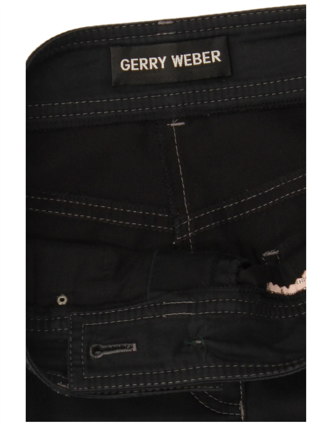 GERRY WEBER Womens Straight Cropped Trousers W30 L23 Black