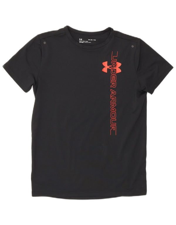 Under Armour Boys Graphic T-Shirt Top 9-10 Years Medium Black Sports
