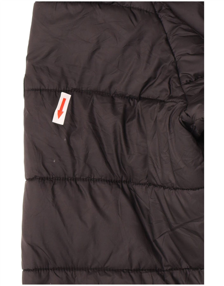 Barbour Womens Hooded Padded Jacket UK 14 Large Black Polyamide