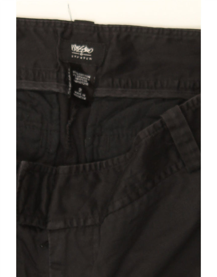 MOSSIMO Womens Stretch Straight Capri Trousers US 2 XS W28 L21 Black Vintage Mossimo and Second-Hand Mossimo from Messina Hembry 