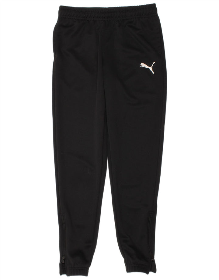 Puma Boys Tracksuit Trousers Joggers 9-10 Years  Black Polyester