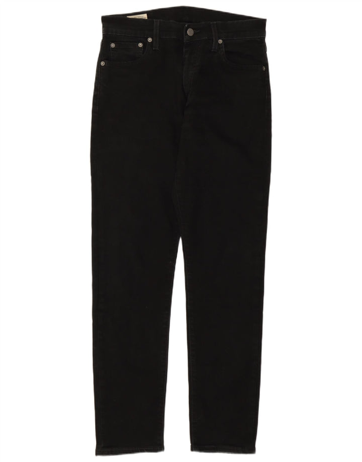 Levi's Mens 512 Tapered Slim Jeans W30 L30 Black Cotton