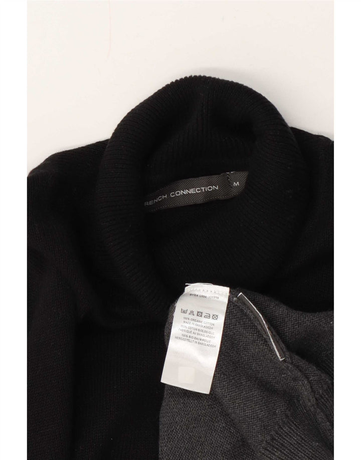 French Connection Womens Roll Neck Jumper Sweater UK 14 Medium Grey