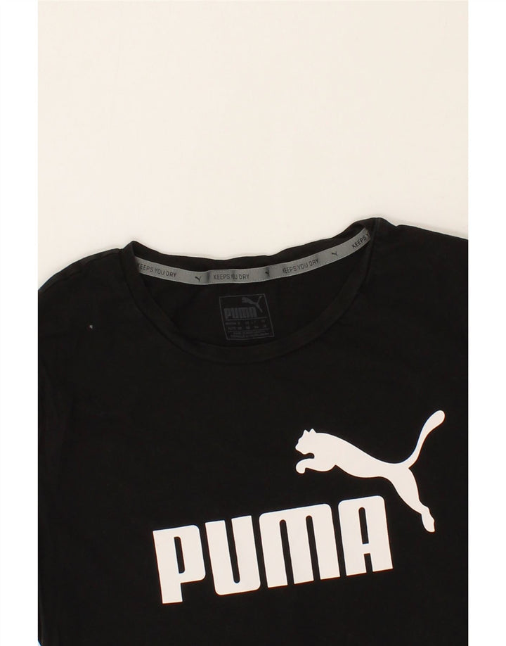PUMA Womens Graphic T-Shirt Top UK 16 Large  Black Vintage Puma and Second-Hand Puma from Messina Hembry 