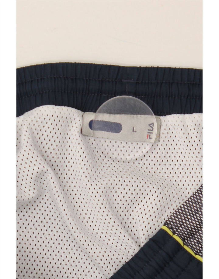 FILA Mens Graphic Sport Shorts Large  Navy Blue