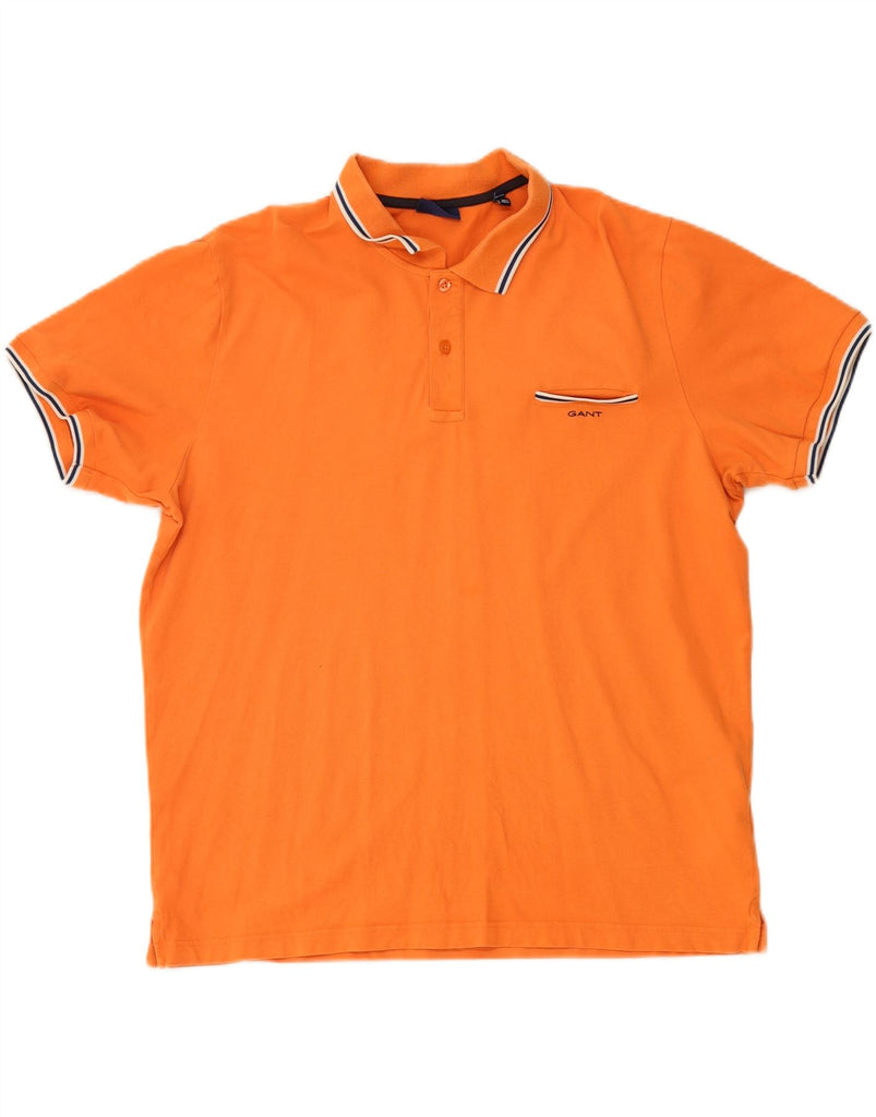 GANT Mens Polo Shirt 2XL Orange Cotton Vintage Gant and Second-Hand Gant from Messina Hembry 