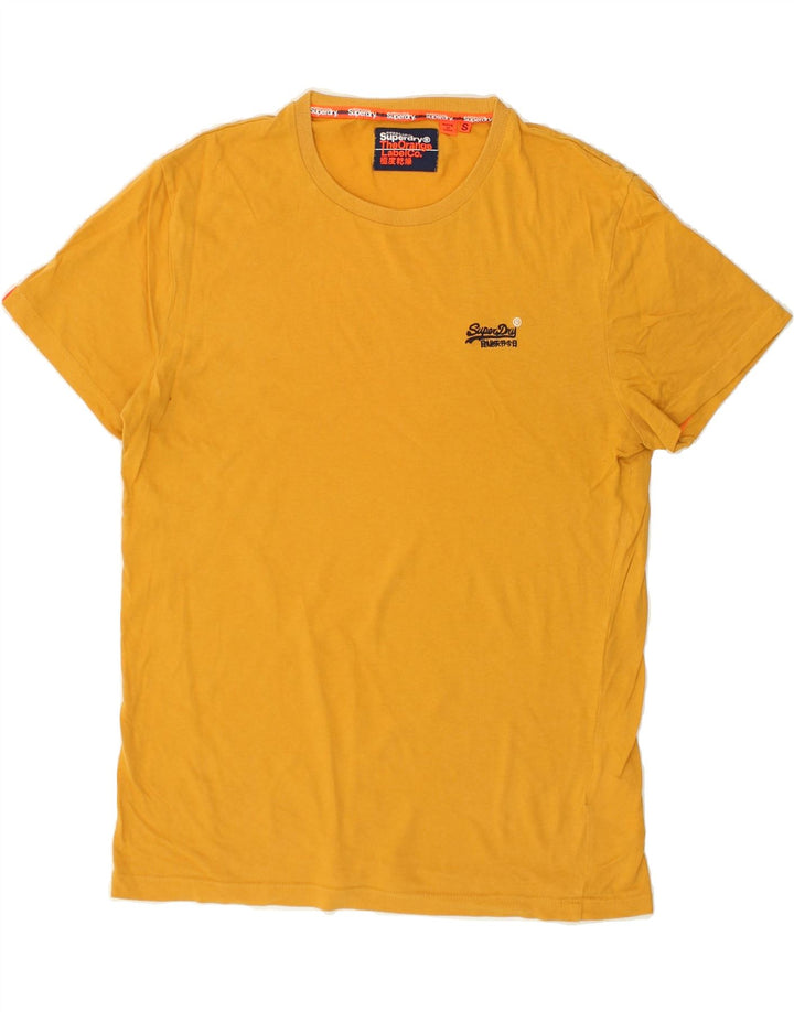 SUPERDRY Mens T-Shirt Top Small Yellow Cotton | Vintage Superdry | Thrift | Second-Hand Superdry | Used Clothing | Messina Hembry 
