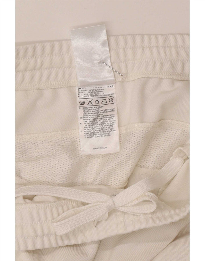 Adidas Mens Tracksuit Trousers Large White Polyester