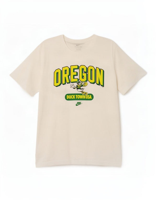 Nike Mens Oregon Ducks Graphic T-Shirt Top XL White Cotton