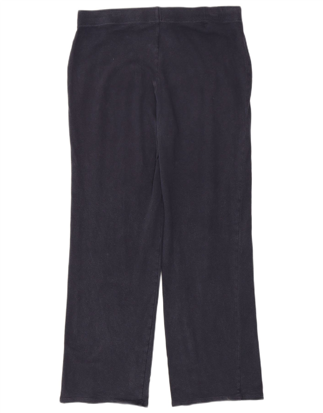 MARKS & SPENCER Womens Tracksuit Trousers UK 14 Large Navy Blue Cotton