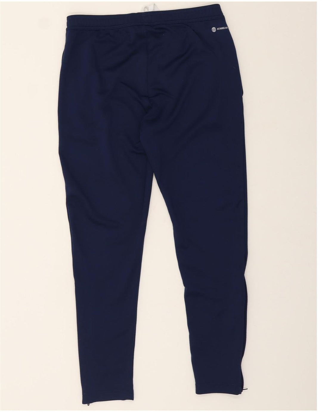 ADIDAS Mens Aeroready Tracksuit Trousers Large Navy Blue Polyester