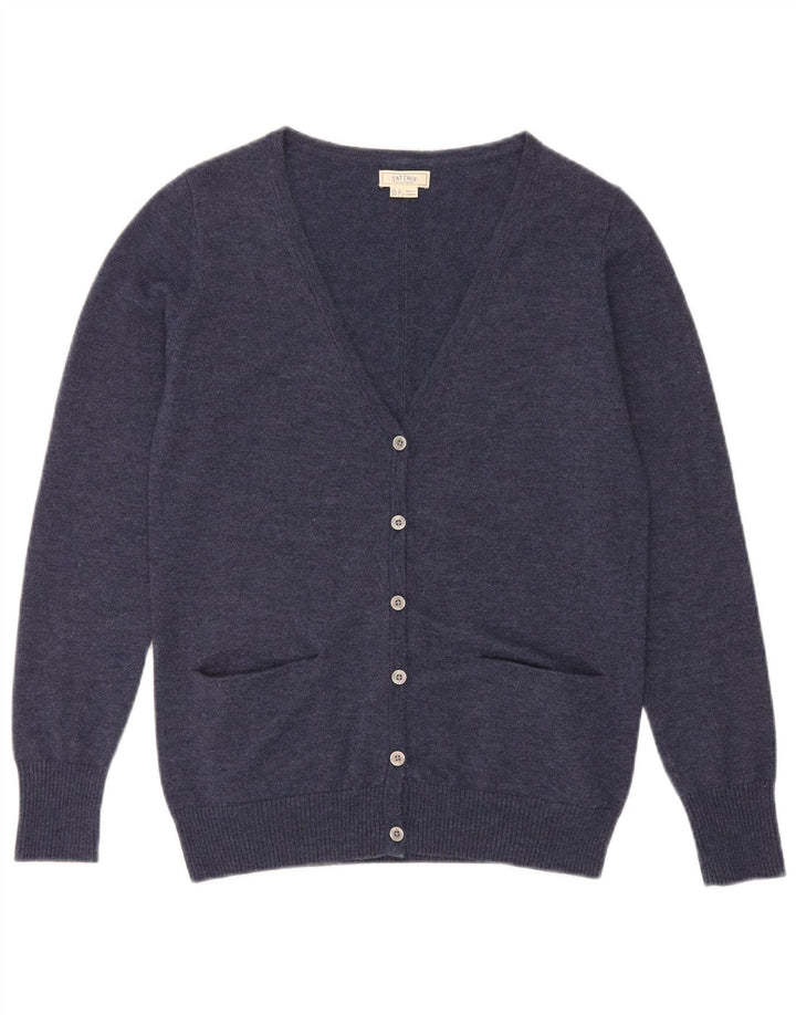 Fat Face Womens Cardigan Sweater UK 10 Small Navy Blue Wool
