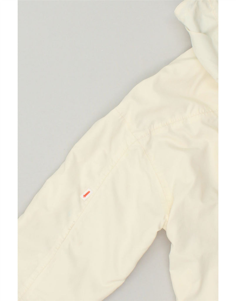 JOULES Womens Hooded Anorak Jacket UK 12 Medium Off White Polyester | Vintage Joules | Thrift | Second-Hand Joules | Used Clothing | Messina Hembry 