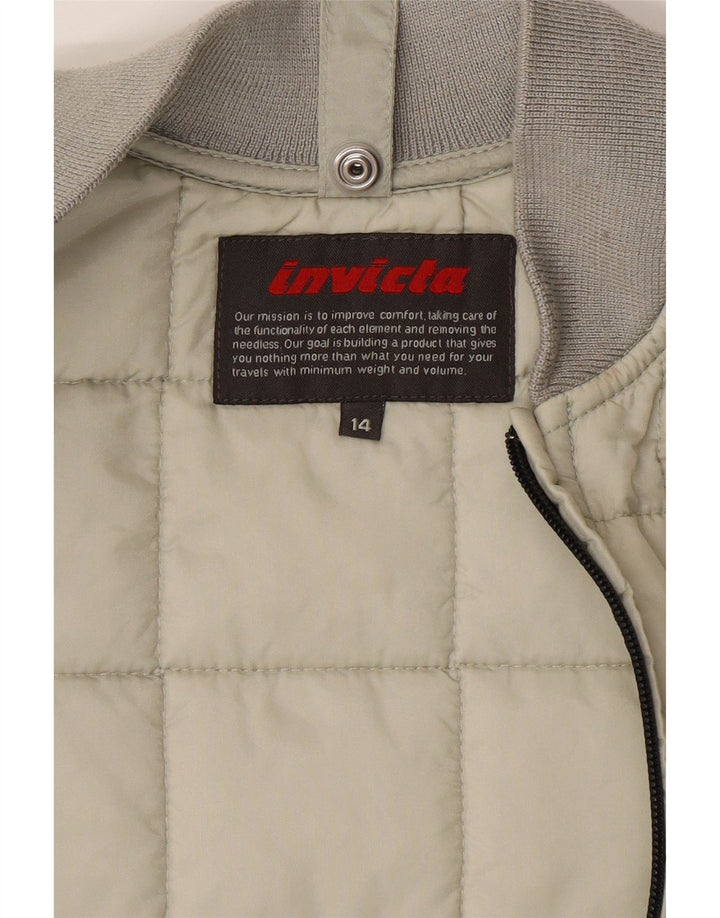 Invicta Boys Padded Gilet 13-14 Years Green Polyester