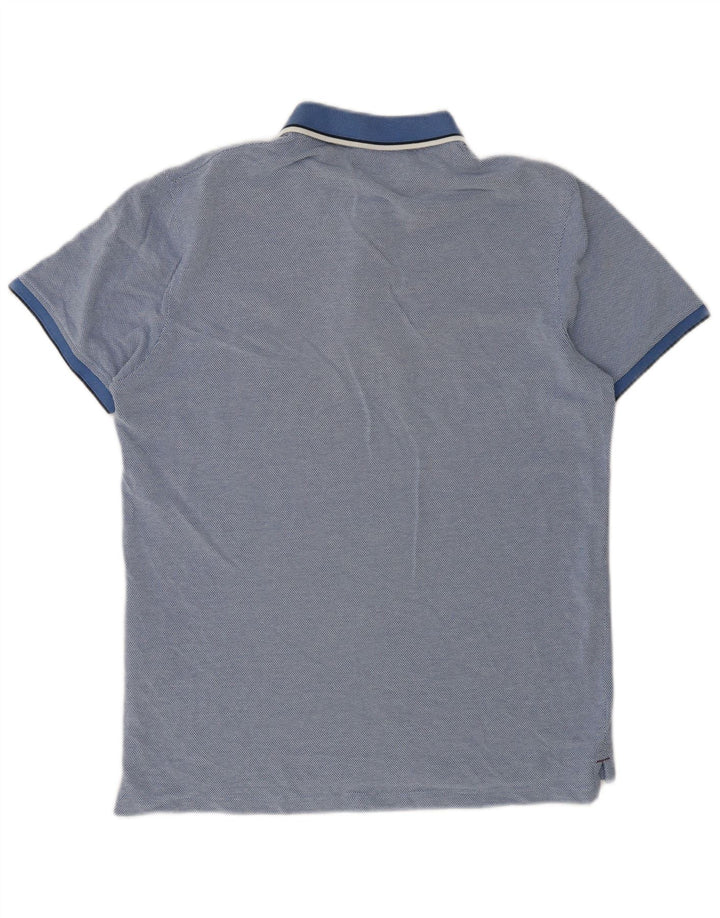 Jack & Jones Mens Polo Shirt Medium Blue Cotton