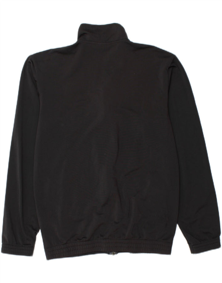 Adidas Boys Tracksuit Top Jacket 13-14 Years Black Polyester