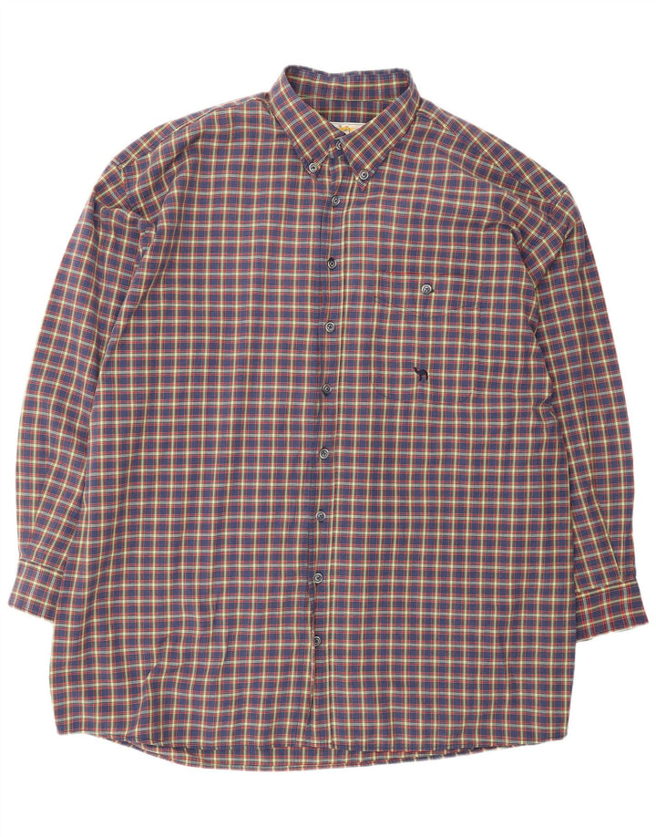 CAMEL ACTIVE Mens Shirt 2XL Navy Blue Check