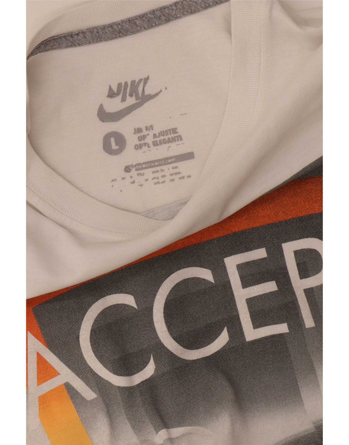 Nike Mens Graphic T-Shirt Top Large White