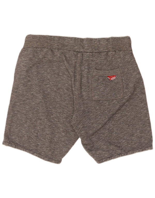Superdry Mens Graphic Sport Shorts Medium  Grey Cotton
