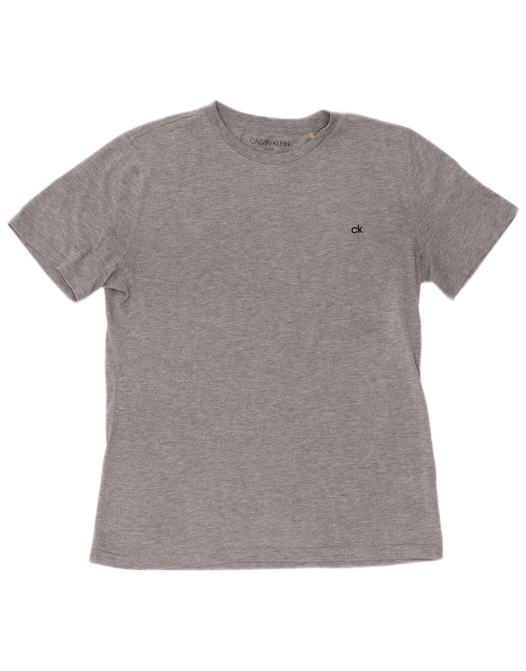 CALVIN KLEIN Mens T-Shirt Top Small Grey Polyester