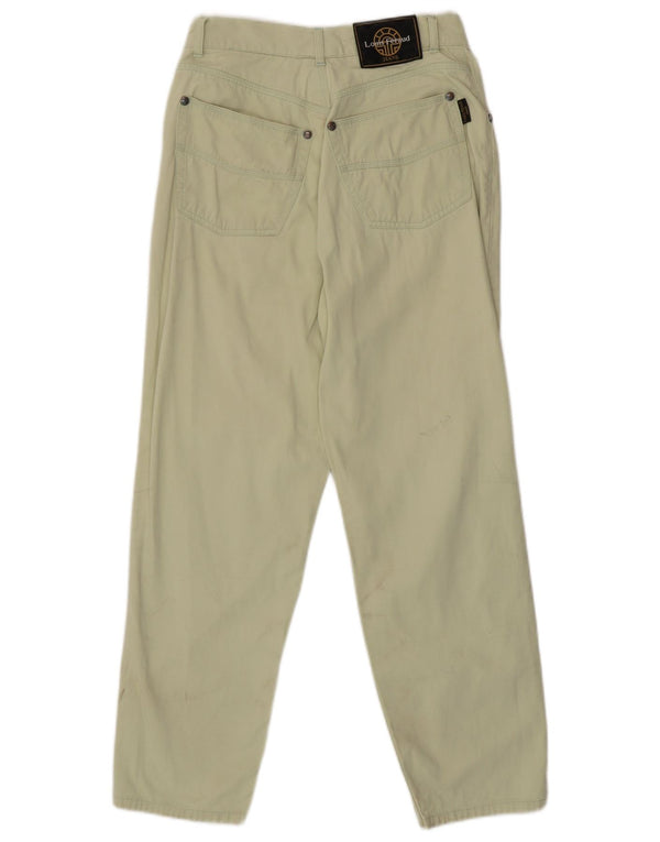 Louis Feraud Womens High Waist Tapered Jeans UK 16 Large W28 L27 Green