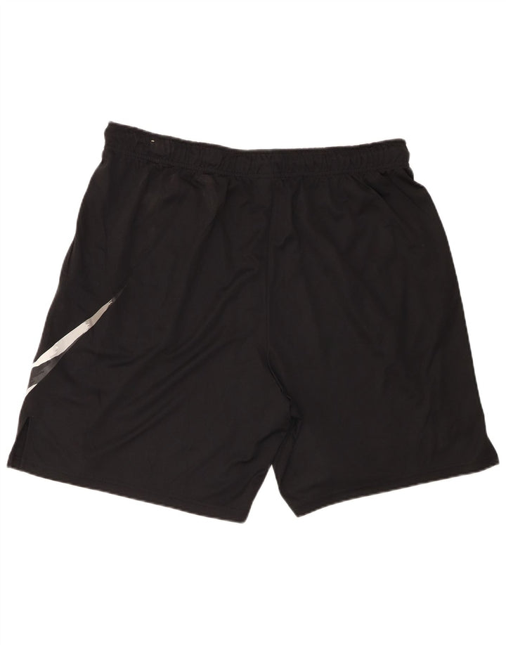 Nike Mens Dri Fit Graphic Sport Shorts 2XL  Black Polyester