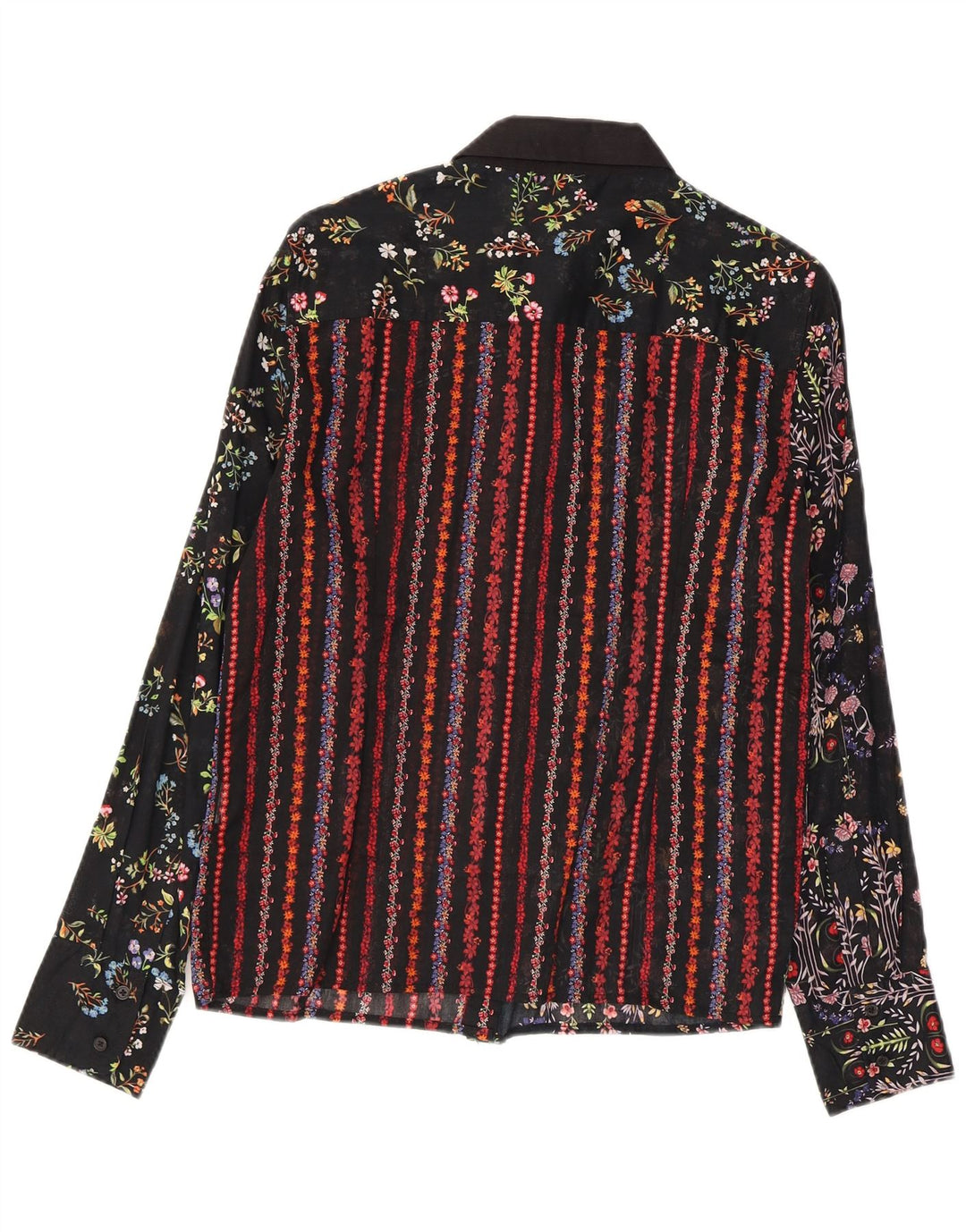 Desigual Womens Shirt UK 14 Medium Multicoloured Floral