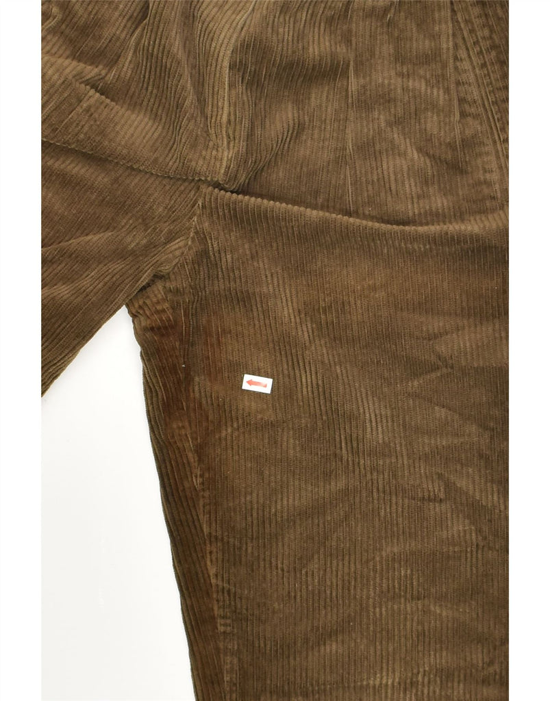 SISLEY Womens Relaxed Fit Tapered Corduroy Trousers W24 L26  Brown Cotton | Vintage Sisley | Thrift | Second-Hand Sisley | Used Clothing | Messina Hembry 