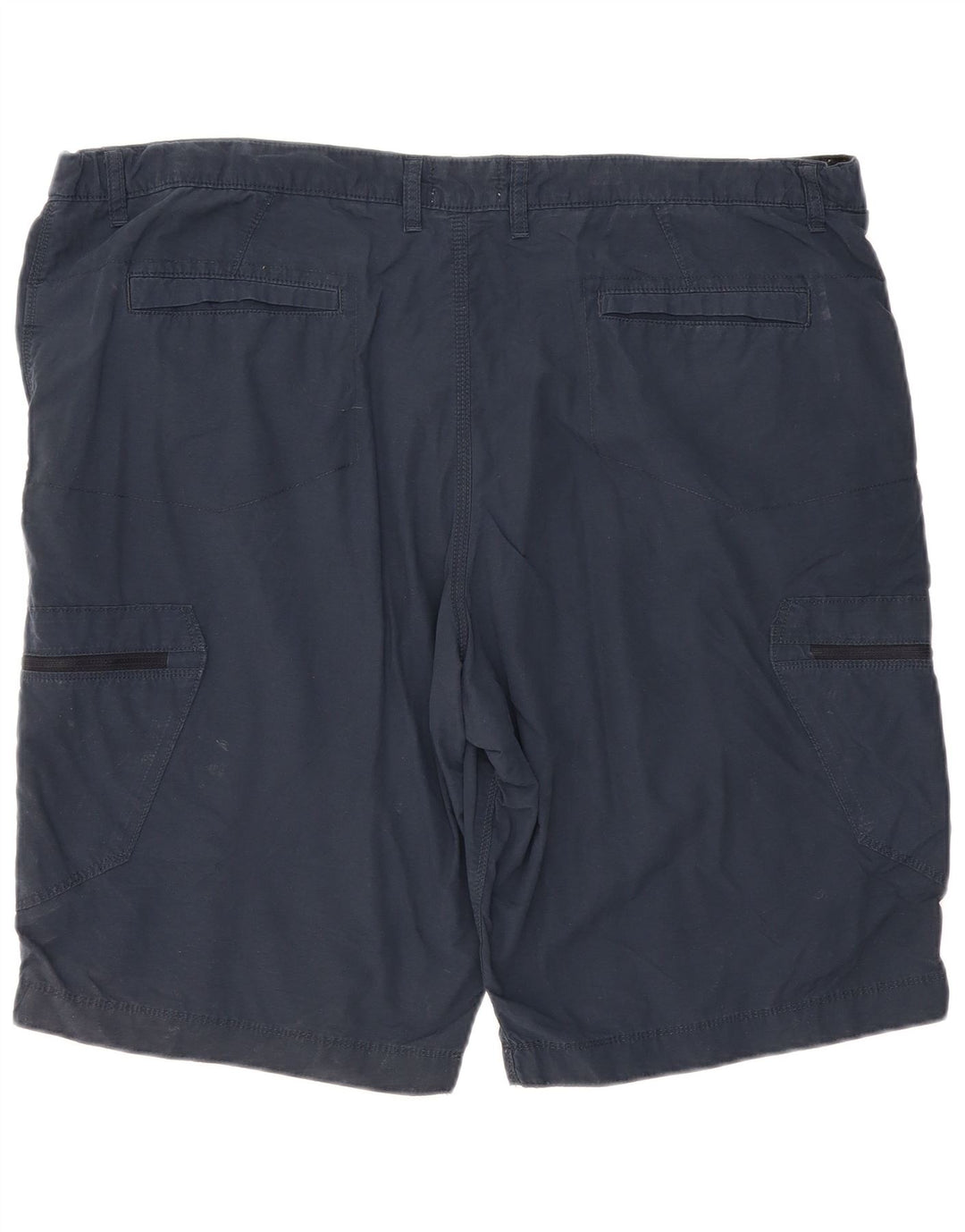 Marks & Spencer Mens Cargo Shorts W44 2XL Navy Blue Cotton