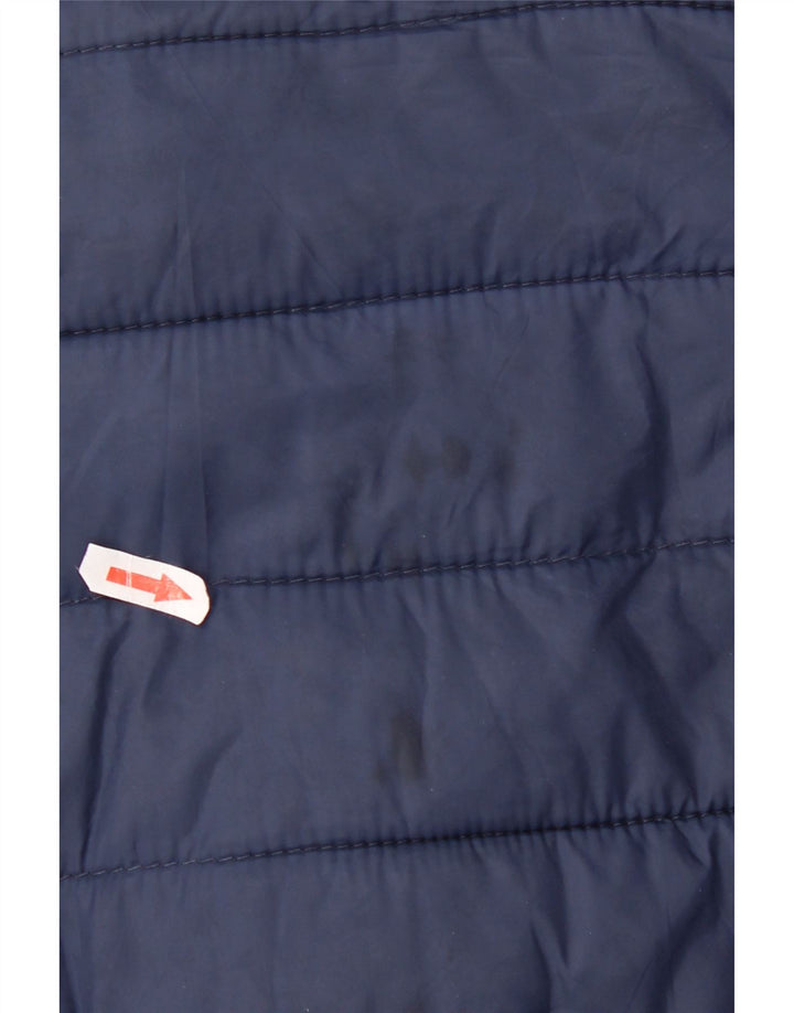 Superdry Mens Padded Jacket UK 40 Large Navy Blue Nylon