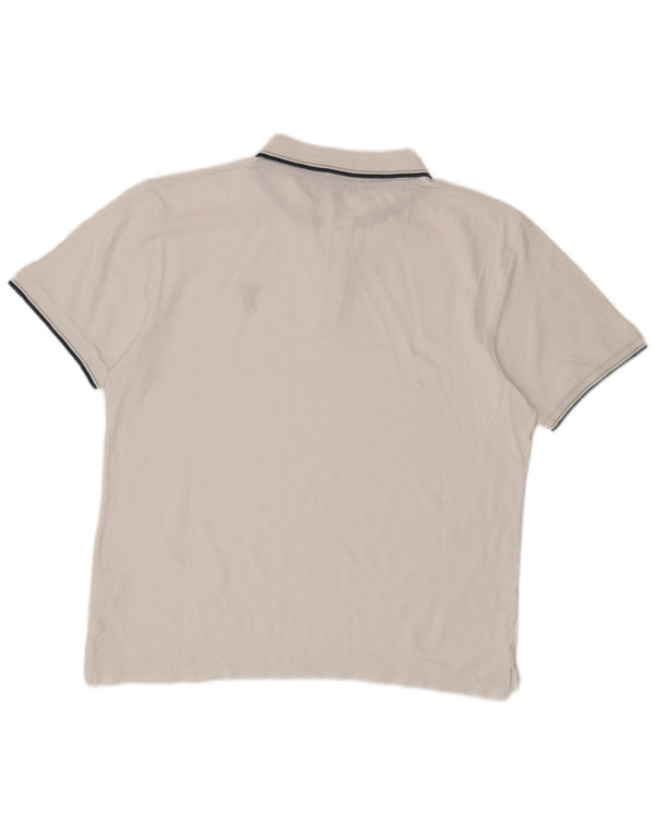 Trussardi Mens Polo Shirt XL White Cotton