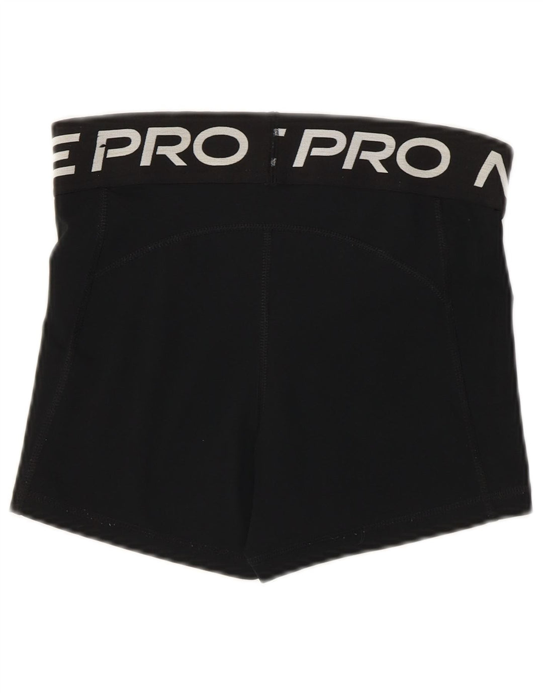 Nike Womens Dri Fit Graphic Sport Shorts UK 10 Small  Black Polyester