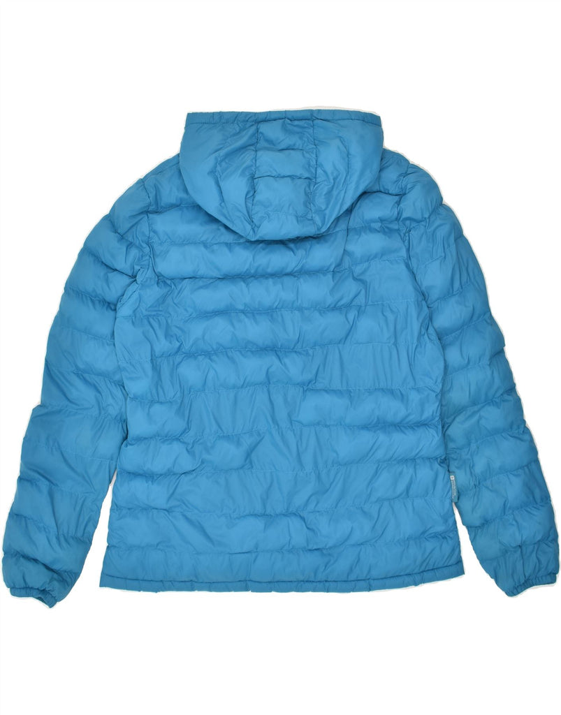 MOUNTAIN WAREHOUSE Womens Hooded Padded Jacket UK 16 Large  Blue Polyester | Vintage Mountain Warehouse | Thrift | Second-Hand Mountain Warehouse | Used Clothing | Messina Hembry 