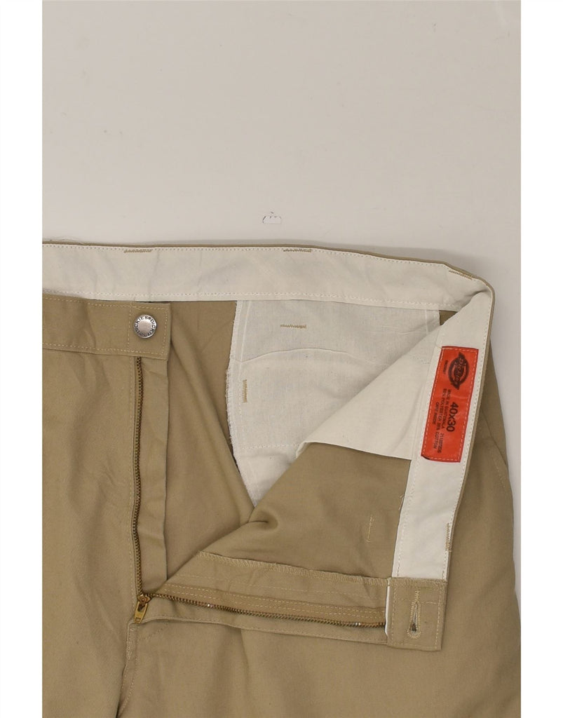 DICKIES Mens Straight Cargo Trousers W40 L30 Beige Polyester | Vintage Dickies | Thrift | Second-Hand Dickies | Used Clothing | Messina Hembry 