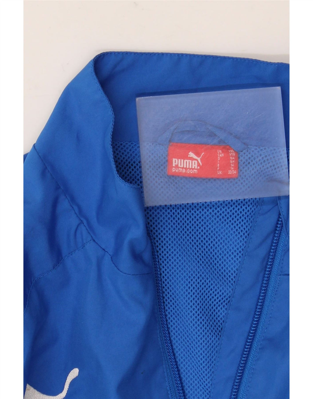 Puma Boys Tracksuit Top Jacket 13-14 Years  Blue Colourblock