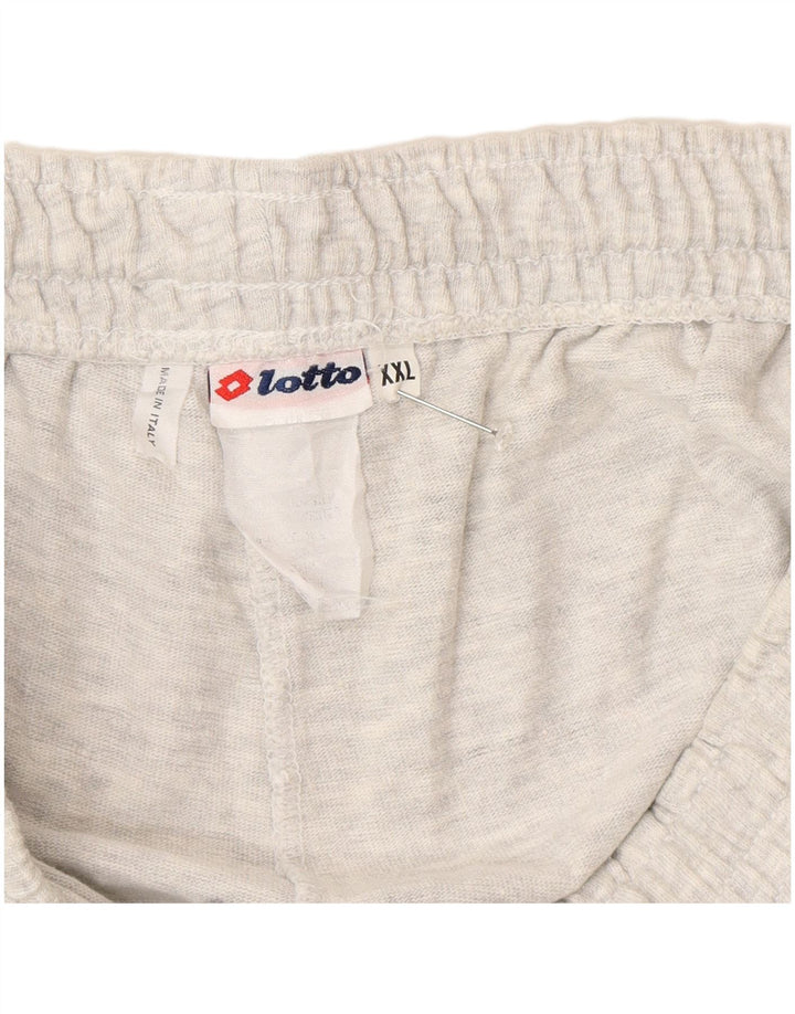 Lotto Mens Tracksuit Trousers Joggers 2XL Grey Flecked