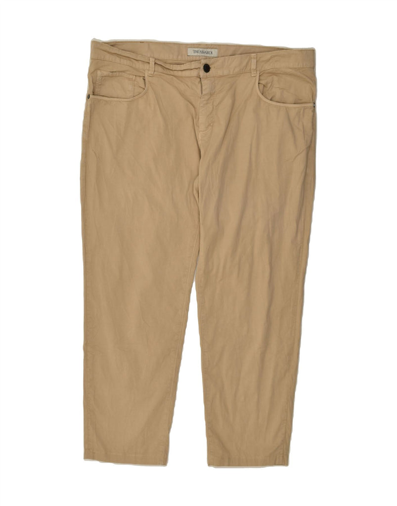 TRUSSARDI Mens Slim Casual Trousers W40 L29  Beige Vintage Trussardi and Second-Hand Trussardi from Messina Hembry 