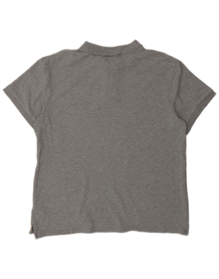 Nike Mens Polo Shirt Large Grey Cotton