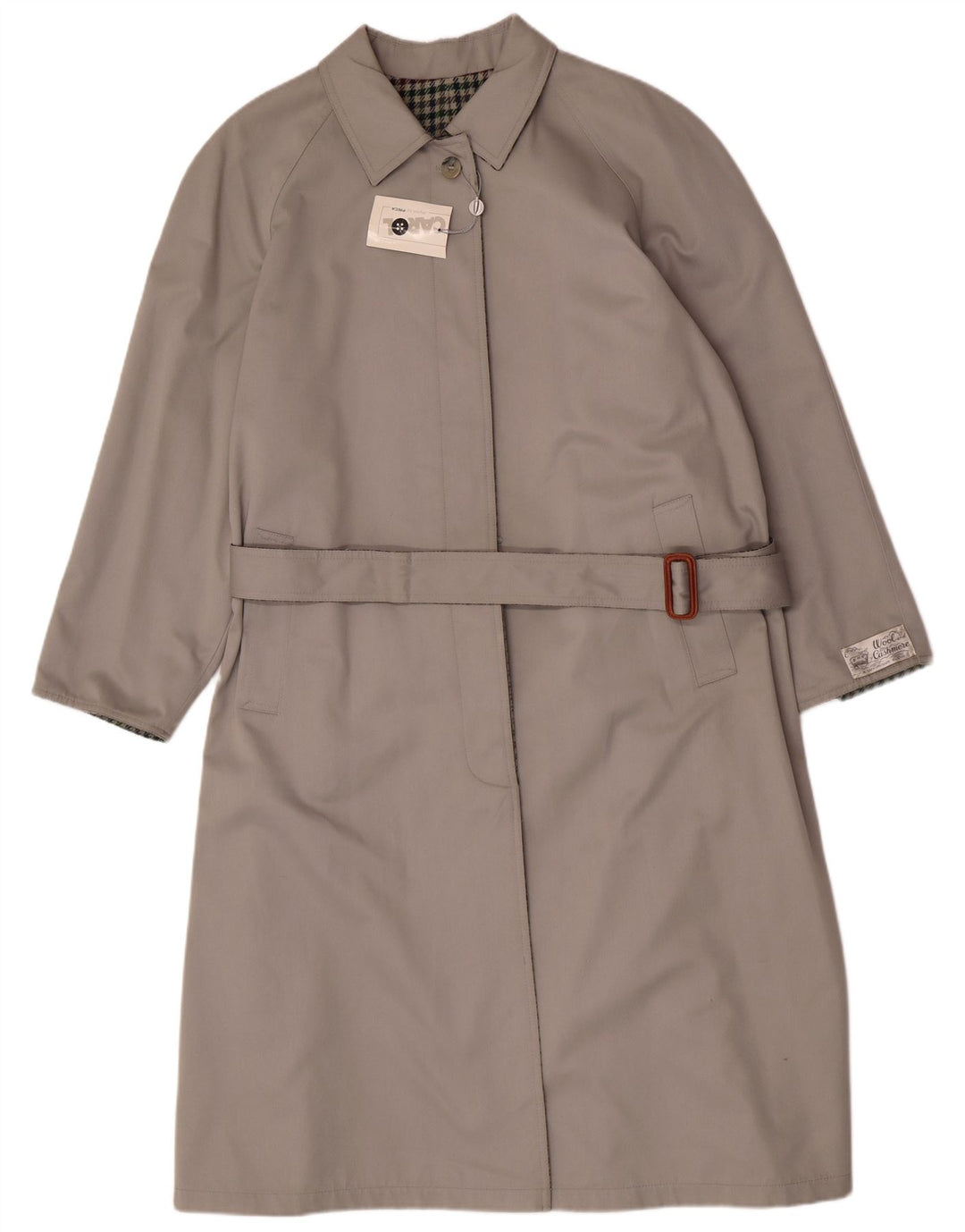 Carol Womens Reversible Overcoat IT 48 XL Grey Polyester
