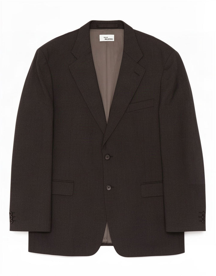 Marks & Spencer Mens 2 Button Blazer Jacket UK 44 XL Grey New Wool